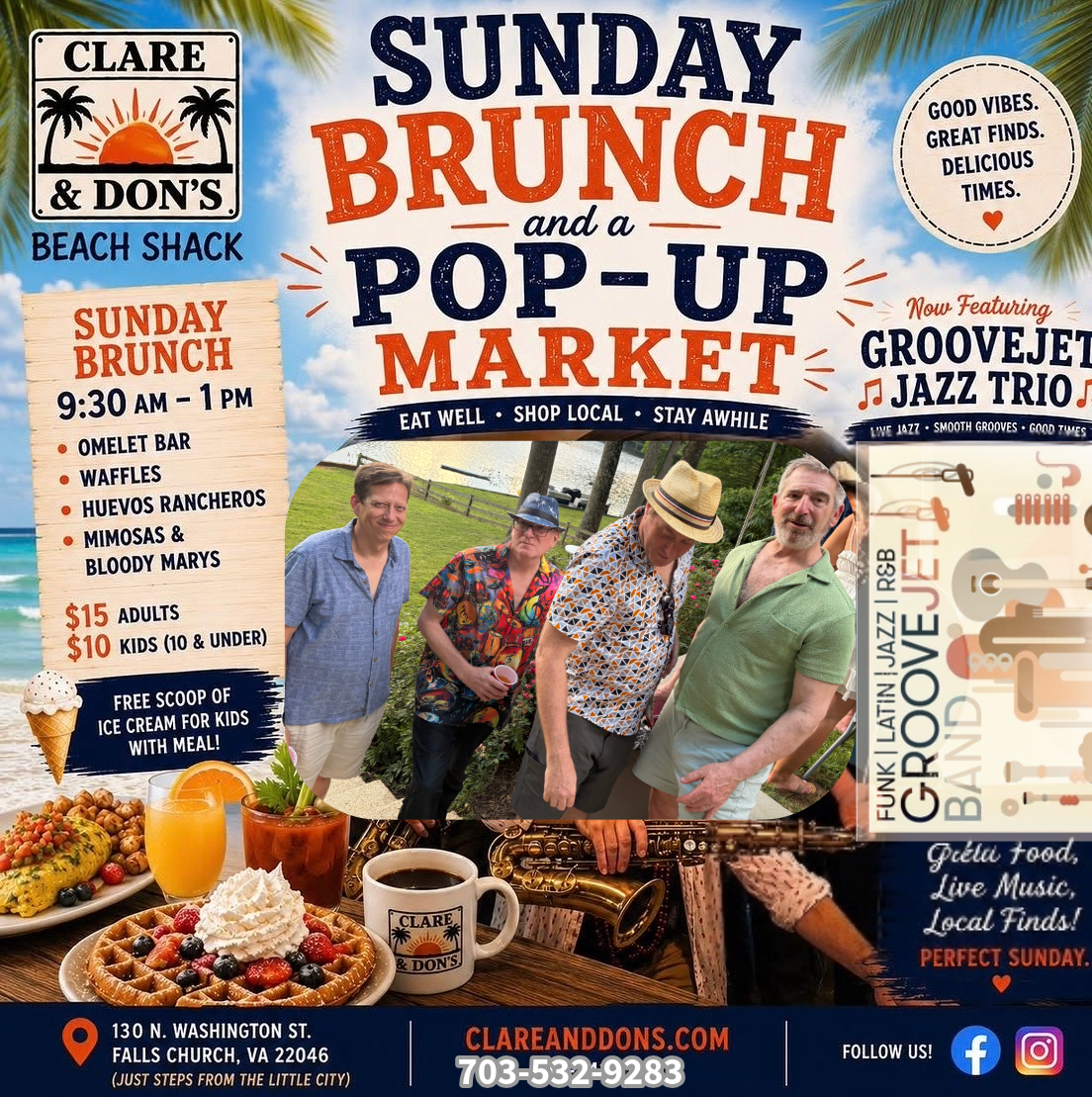 Brunch every Sunday, starting May 3!